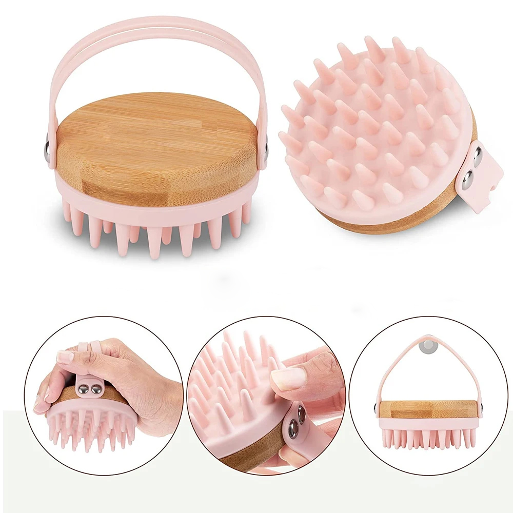 Dry Brush Body - New Scalp Massager Shampoo Brush Wooden