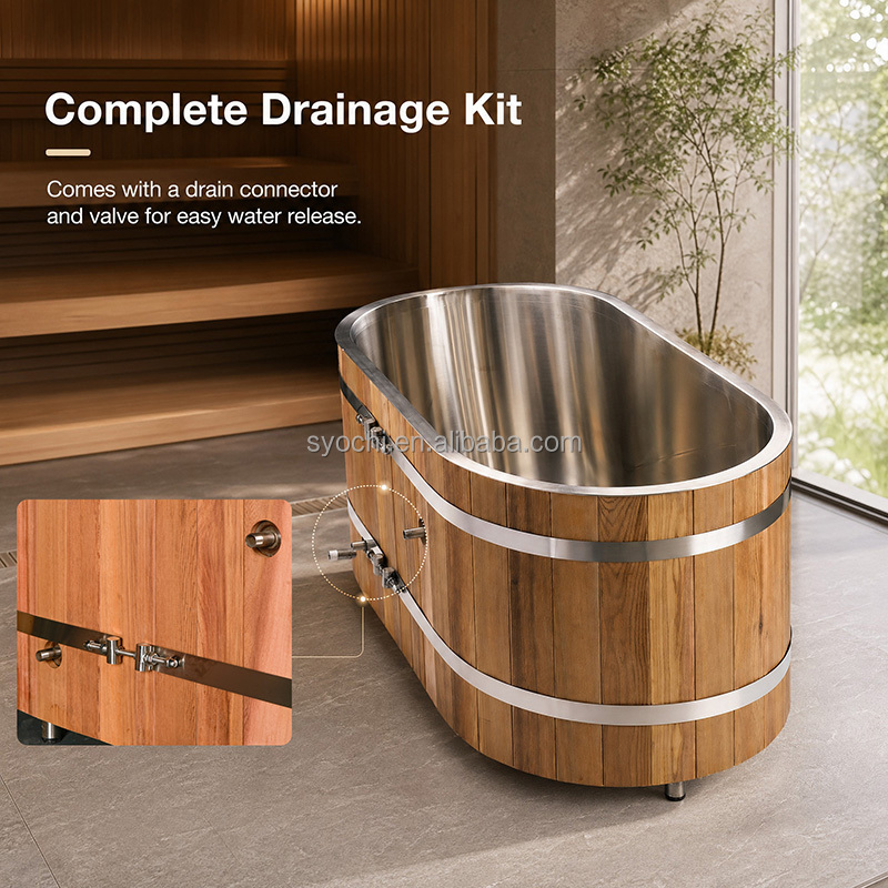 Wellness Spa With Hotel - Luxury Stainless Steel Cold Plunge Ice