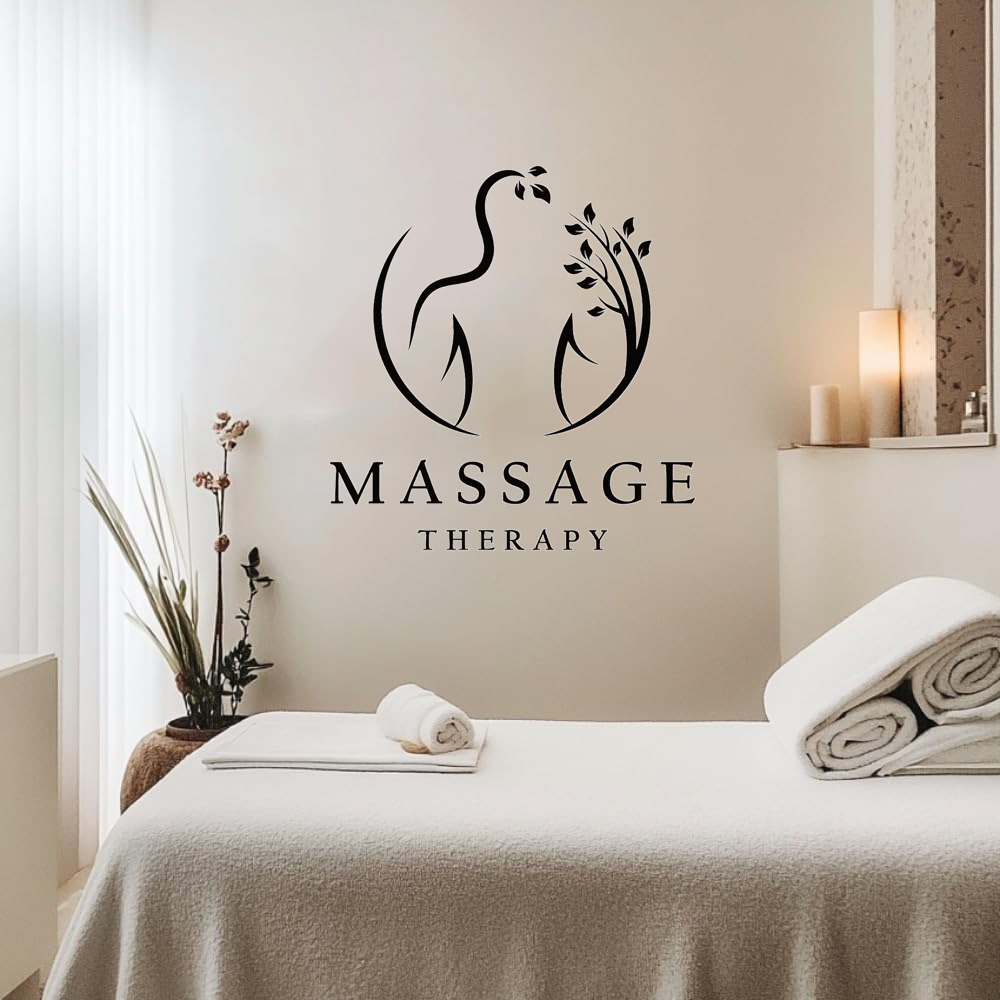 Spa Wellness In - Massage Therapy Vinyl Wall Decal for