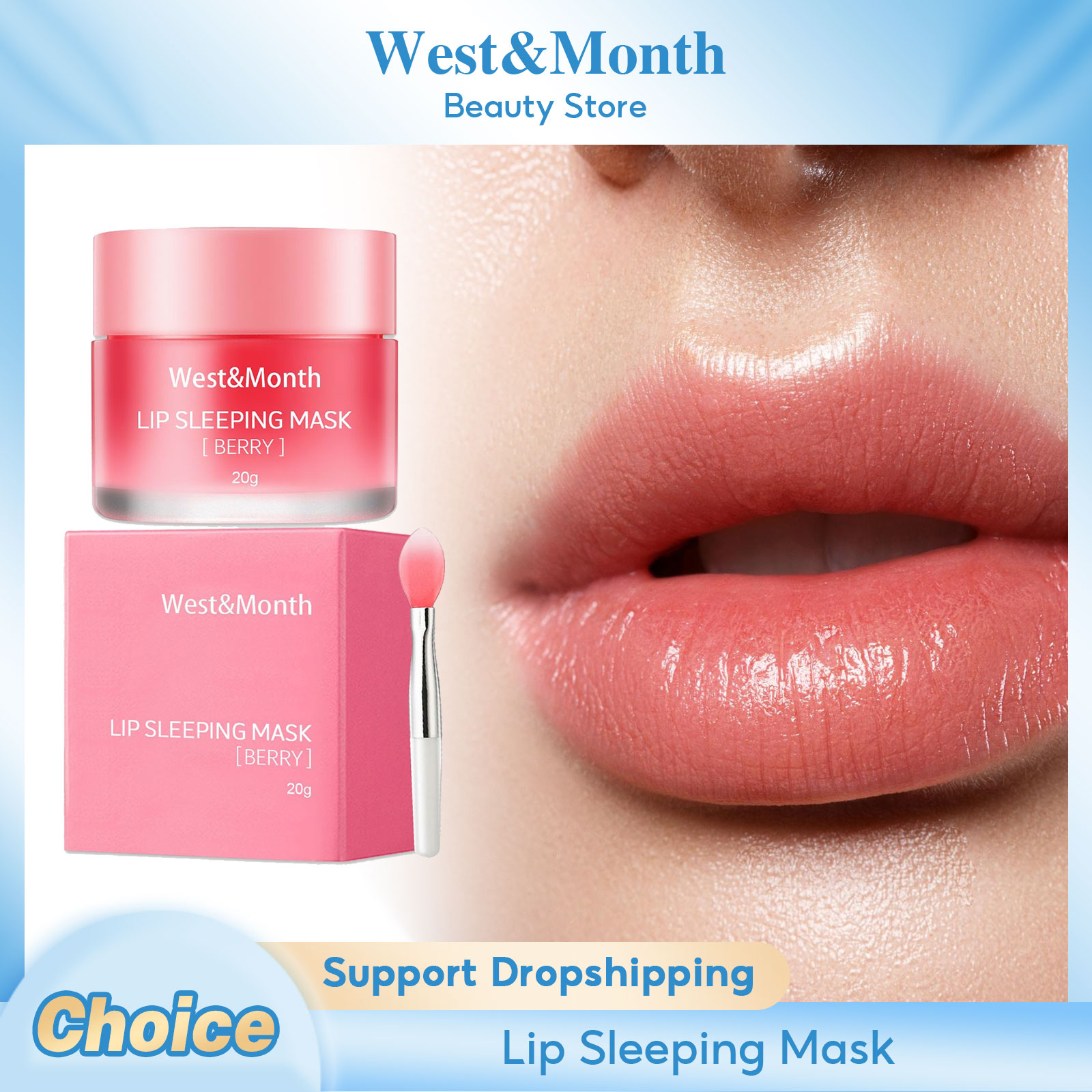 Dry Brush Body - Sleeping Lip Mask Anti-Chapped Plump Exfoliating