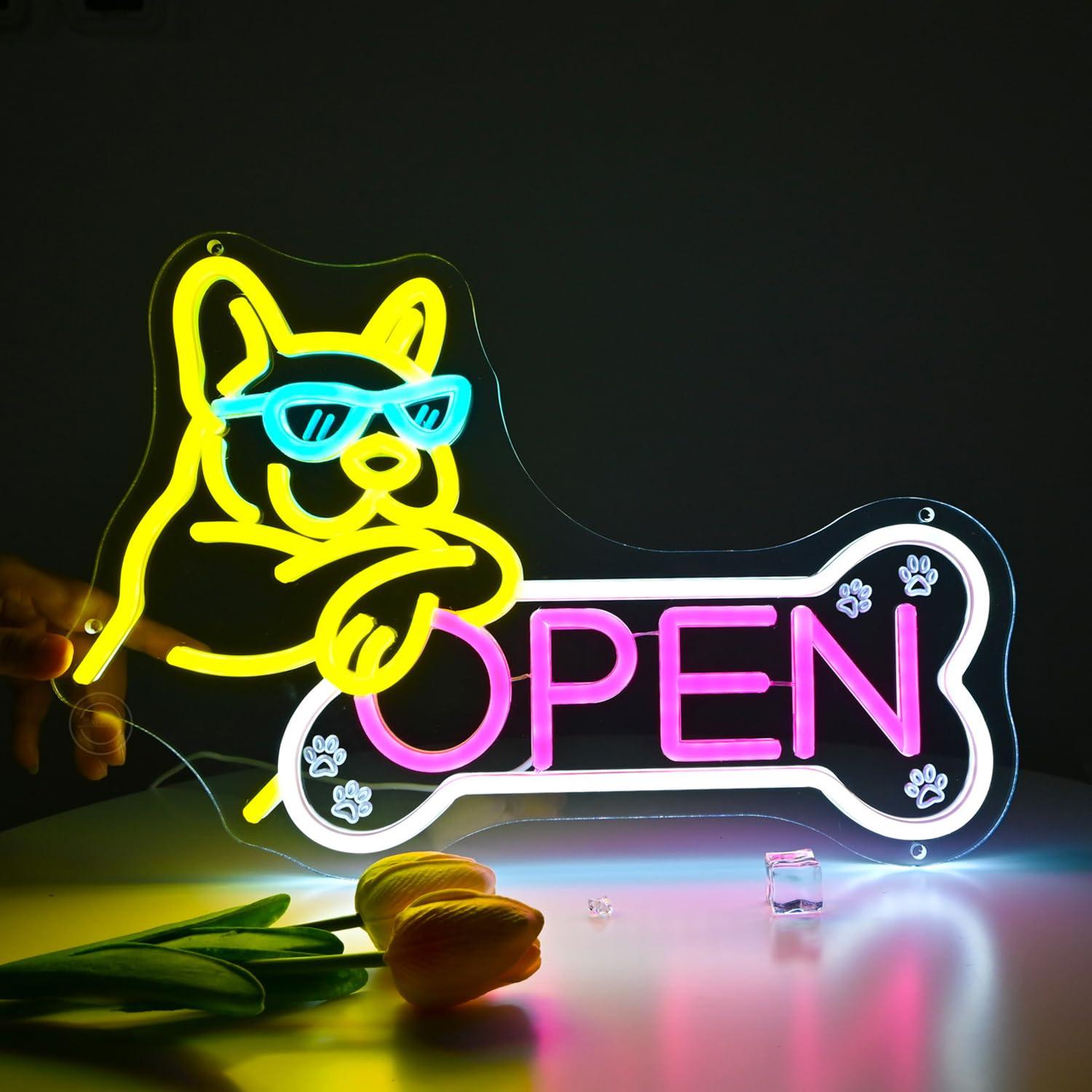 Spa & Wellness Hotel Paradiso - Pet Shop Open Neon Sign USB