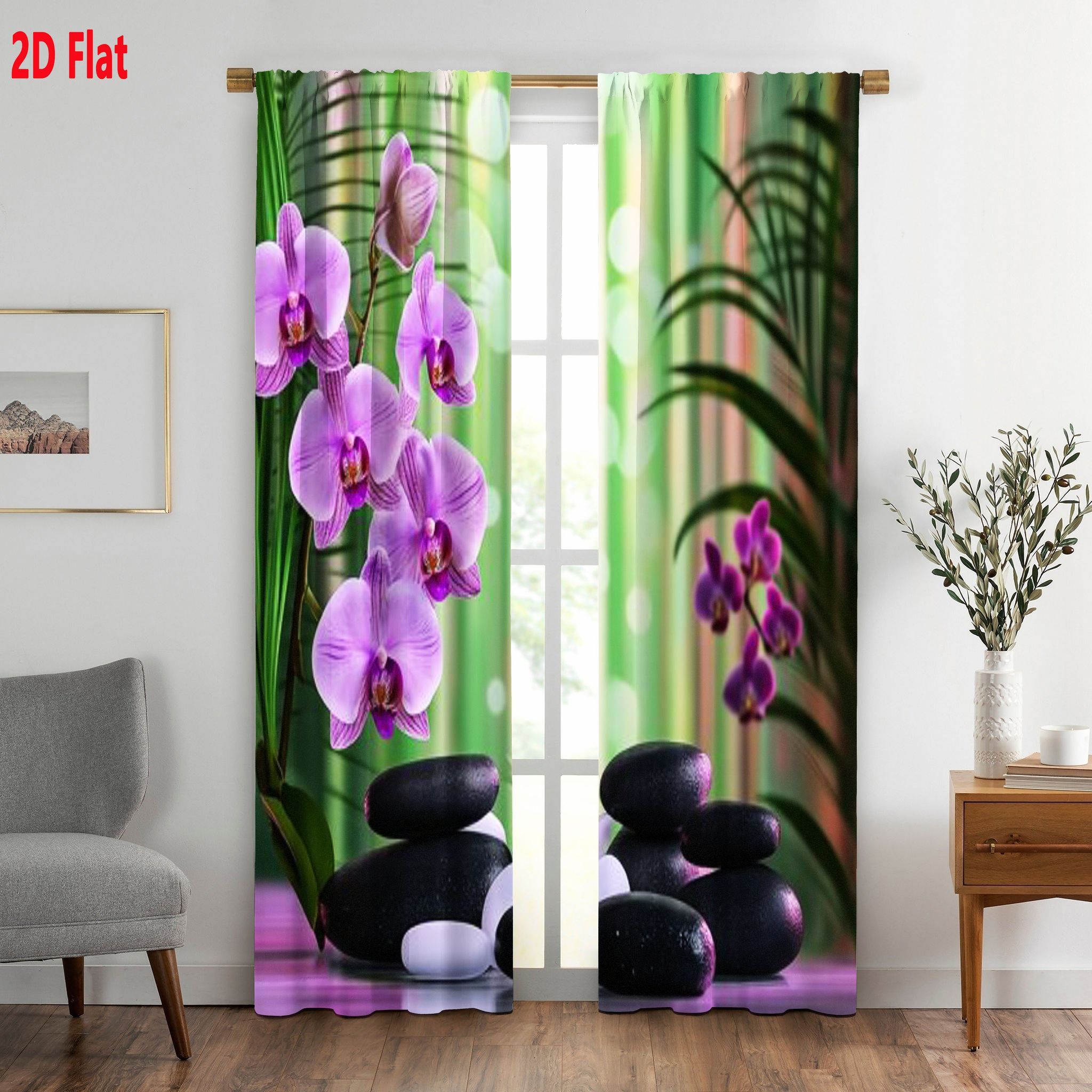 Wellness Spa With Hotel - 2D Flat, 2pcs Purple Orchid Zen