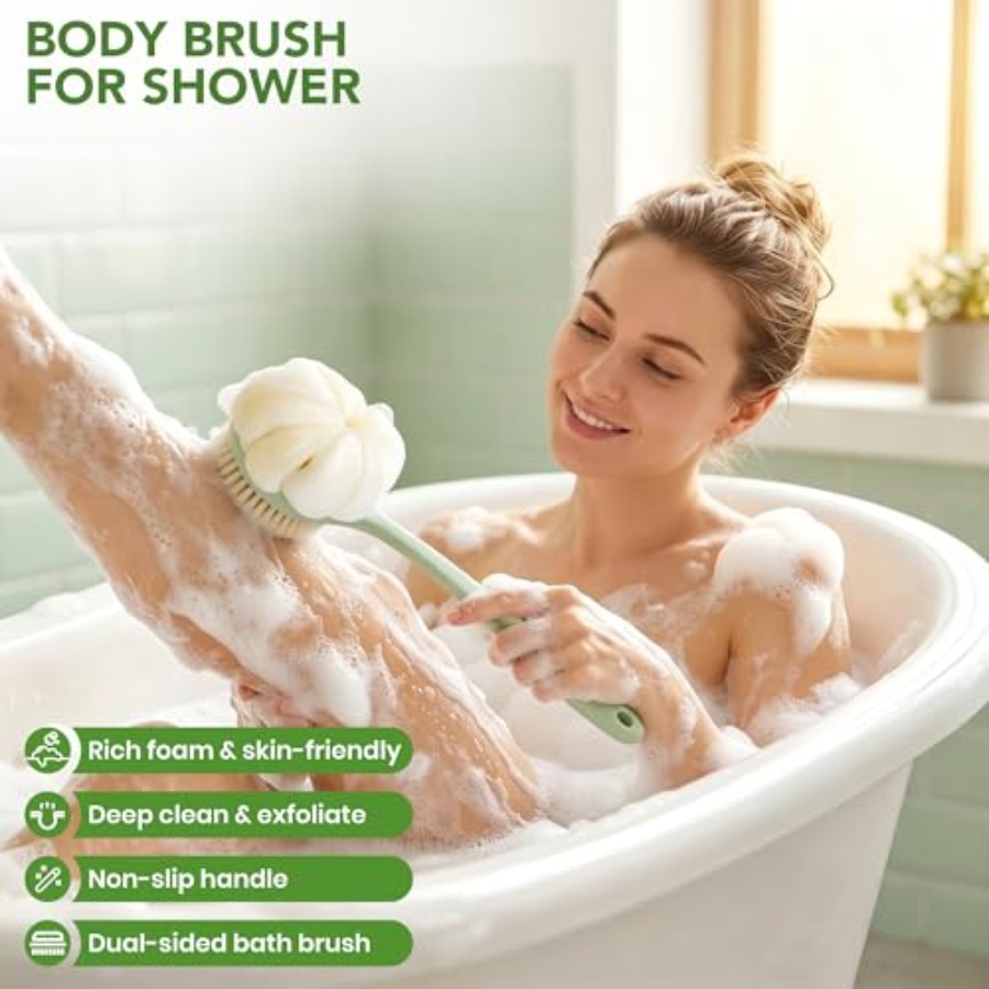 Back Scrubber for Shower, 15.7 - Dry Brush Body review and price