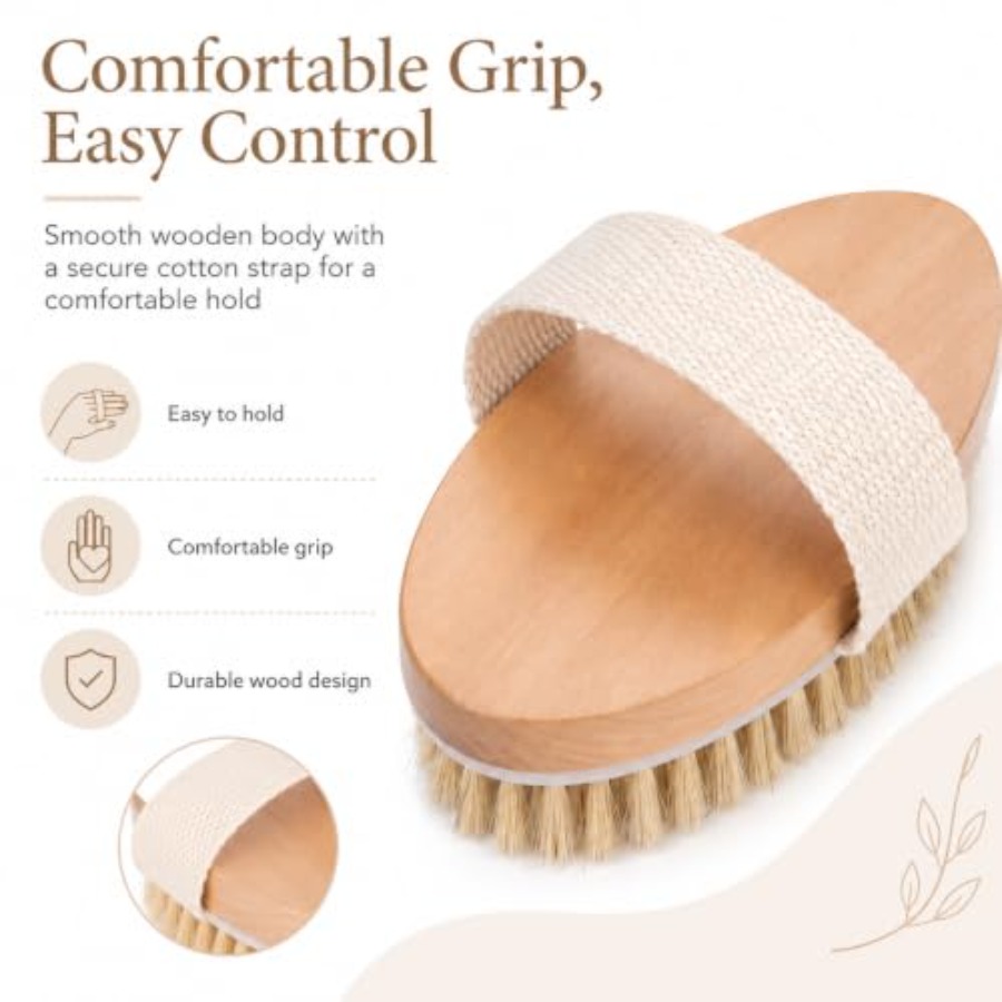 Dry Body Brush 2 Pack, Natural - Dry Brush Body review and price
