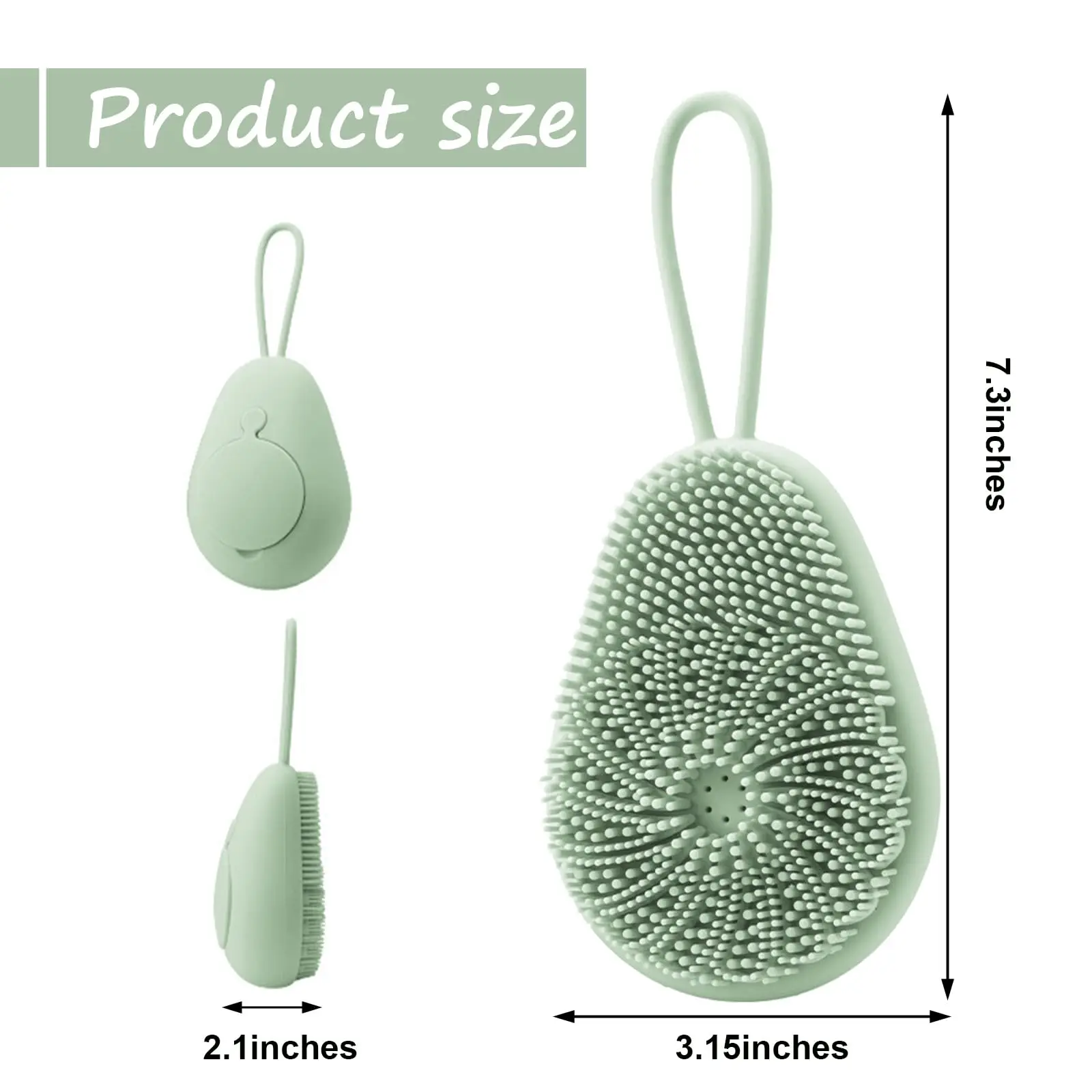 1pc Silicone Body Scrubber Exf - Dry Brush Body review and price
