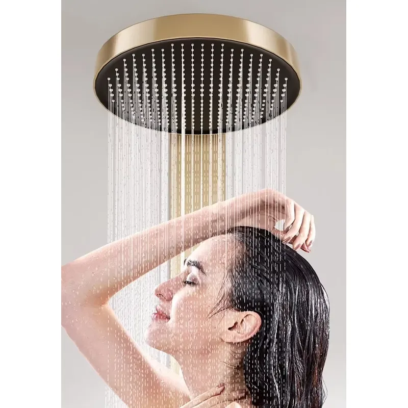 Brass Rainfall Shower Panel Se - Spa & Wellness Hotel Paradiso review and price