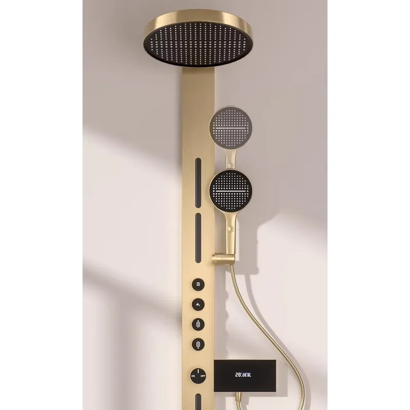 Brass Rainfall Shower Panel Se - Spa & Wellness Hotel Paradiso review and price